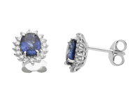 Boucles d'oreilles I Gioielli del Sole Femme in Or blanc Zaffiro 2 Ct ORG006Z - ORG006Z